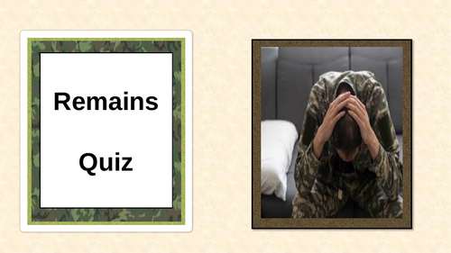 Remains Quiz - Power and Conflict Poetry Antology