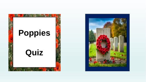 Poppies Quiz - Power and Conflict Poetry Anthology