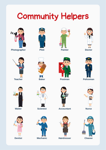 Community Helpers Poster