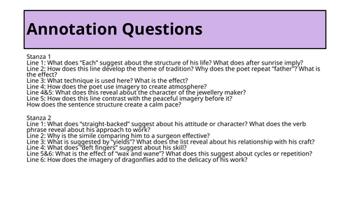 Annotations for The Jewellery Maker by Louisa Adjoa Parker
