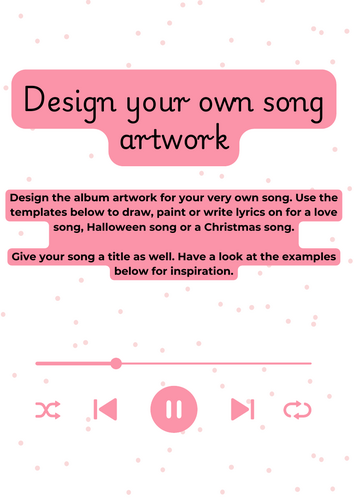 Design your own song artwork - Spotify style.