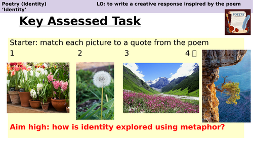 KS3 Poetry - Identity by Julio Noboa Polanco x2 lessons