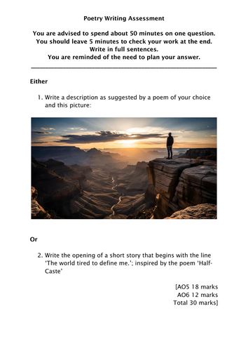 KS3 Poetry Scheme of Work