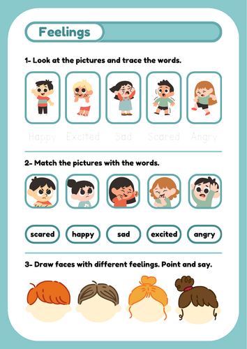 Feelings and Emotions Worksheet
