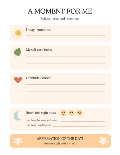 A momment for me - International Day of Happiness