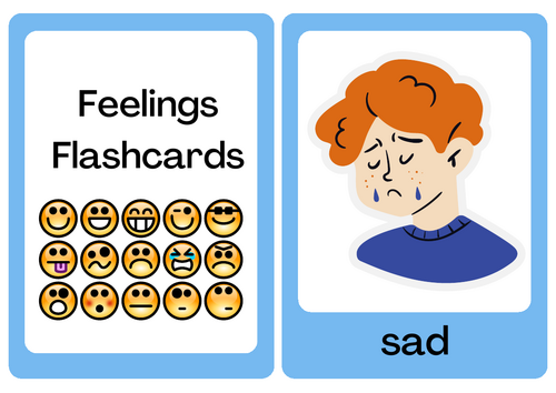 Feelings and Emotions Flashcards - PSED