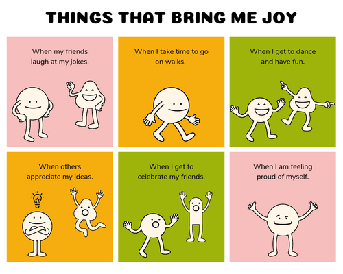 Things that Bring me Joy Poster - PSED - International Day of Happiness