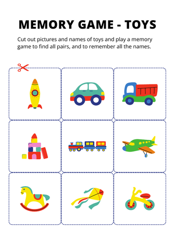 Toys Memory Game