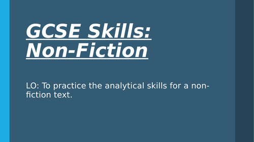 AQA English Language Paper 2 Question 4 - WW1 extracts