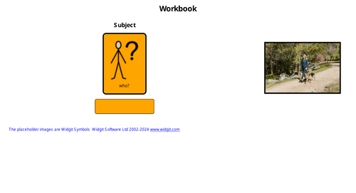 Going outdoors colourful semantics