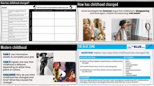 GCSE SOCIOLOGY Changing childhood 2026/7 WJEC/AQA