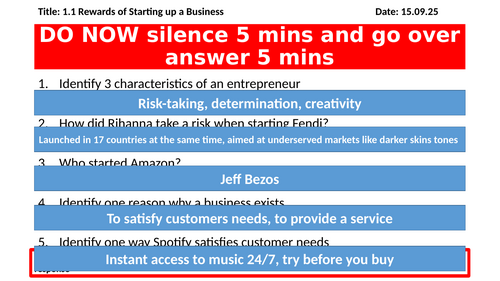 1.1 Rewards of starting a business