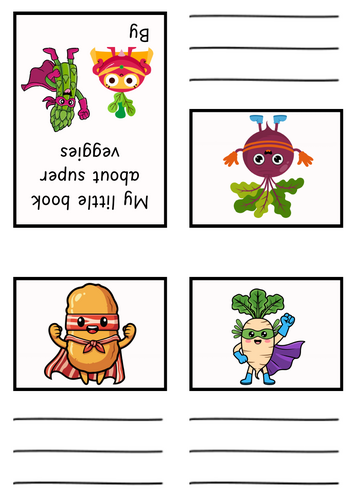 My little book about super veggies and friends