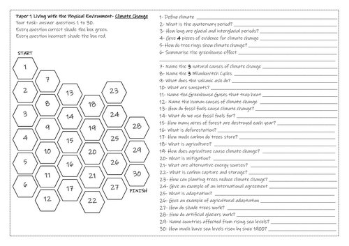 Climate Change Question Grid