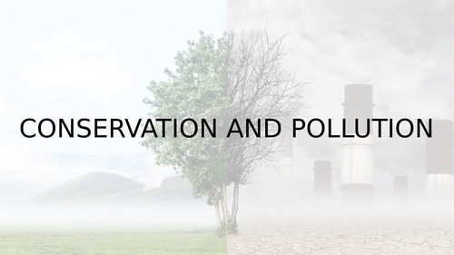 KS2 Conservation and Pollution