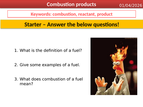 Combustion products