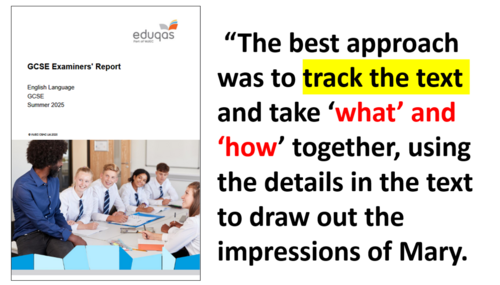 May 2025 EDUQAS Paper 1 Reading Exam Q1-Q5 walkthrough (PP & video) GCSE English Lang