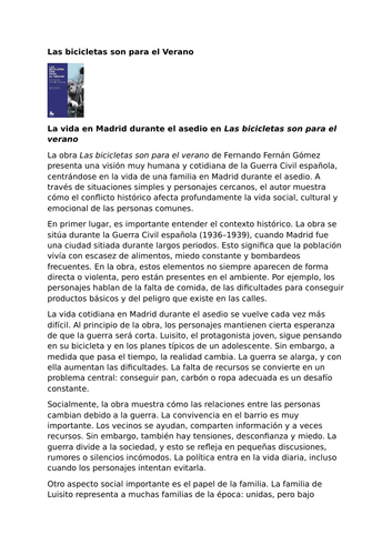 Las bicicletas son para el verano – Fernando Fernán Gómez – Life in Madrid