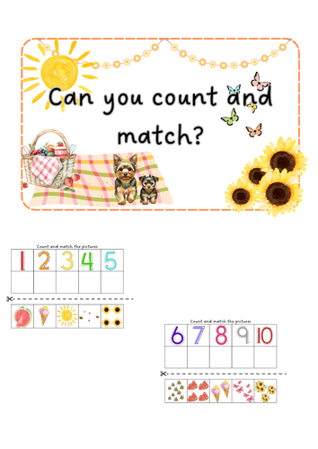 Summer - count and match