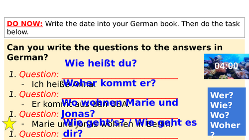 Welche Sprachen sprichst du? (Languages, irregular verb sprechen)