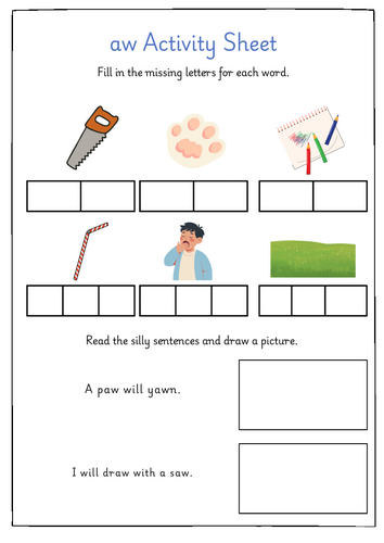 Phase 5 Phonics Worksheets Pack 2