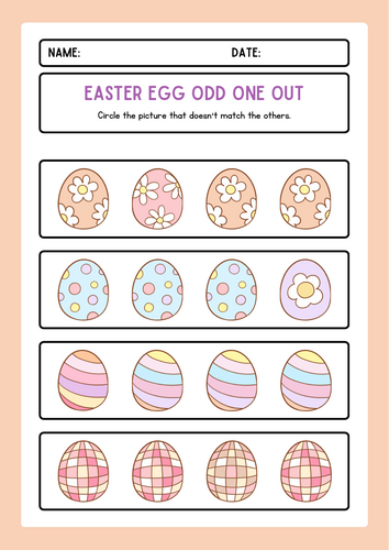 Easter Egg Odd One Out