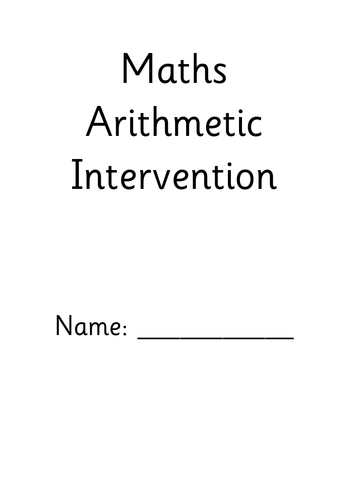 KS2 Maths Arithmetic Intervention Booklet