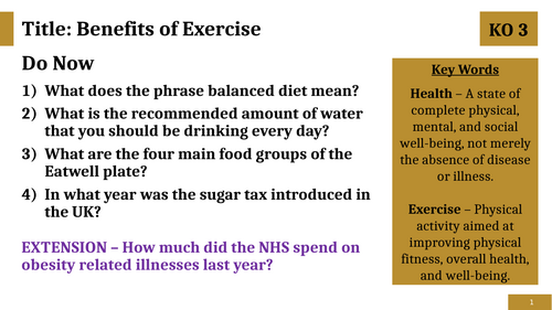 Benefits of Exercise