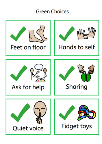 Red and green choices