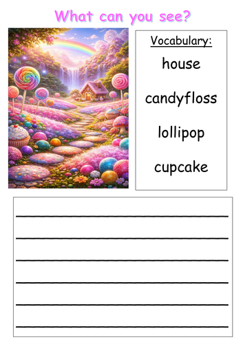 Fairyland writing template EYFS/ Primary 1