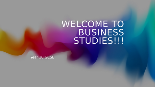 AQA GCSE business course introduction