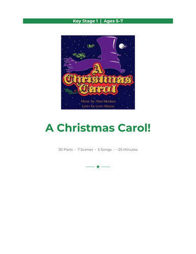 A Christmas Carol KS1 School Concert Script