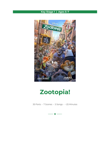 Zootopia KS1 School Concert Script