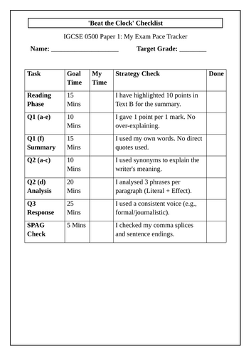 IGCSE 0500 English | Paper 1 |Walking Talking Mock (2024-2026)