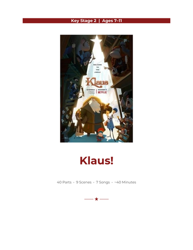 Klaus KS2 School Concert Script