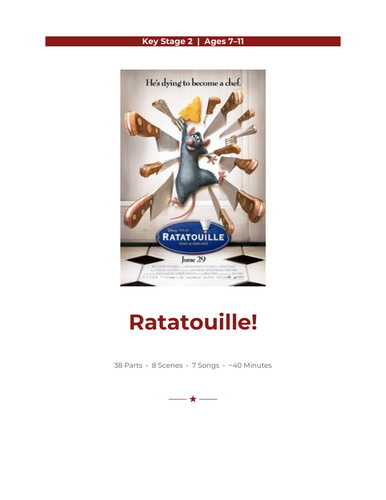 Ratatouille KS2 School Concert Script