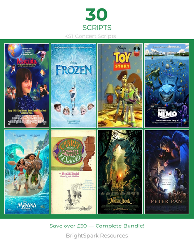 KS1 School Concert Scripts — Complete Bundle (30 Scripts)