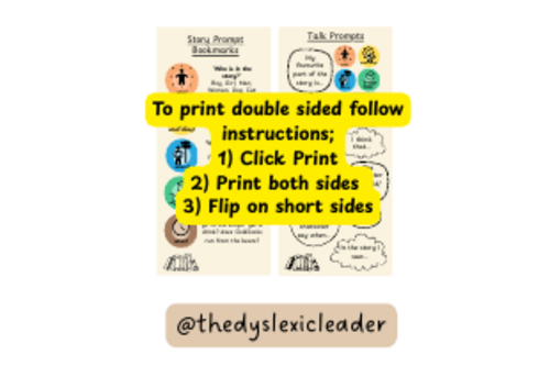 Bookmark for Home Reading