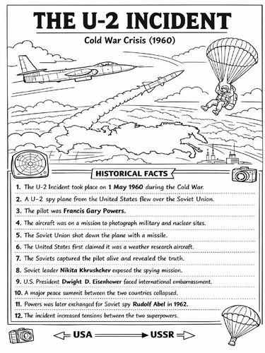 The U-2 Incident (1960) coloring poster