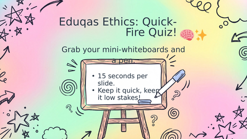 WJEC/Eduqas Religion, Philosophy and Ethics - Ethics revision quiz.