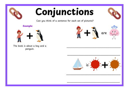 Conjunctions Activity (Lost & Found Theme)