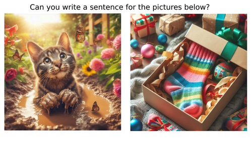 Early Morning slide - write a sentence misc picture prompts