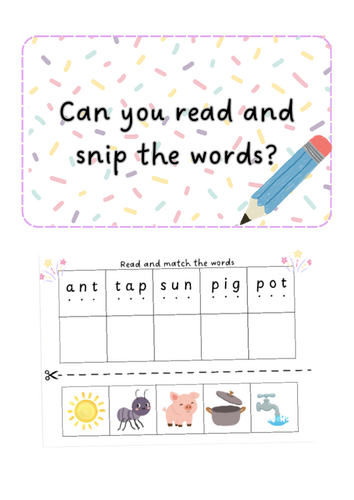 Phonics - Snip and read