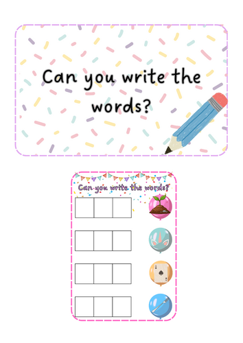 Phonics - Write the words | Teaching Resources