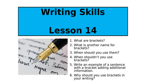 Writing Skills - Ellipses