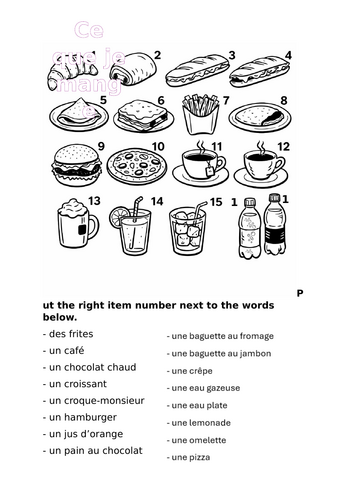 Easy French food & drink match up
