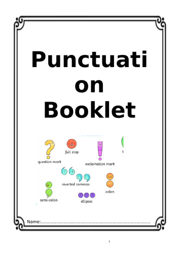 Punctuation Booklet