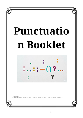 Punctuation Booklet