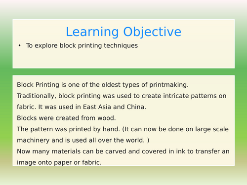 Year 3 Art Printmaking with pens and water