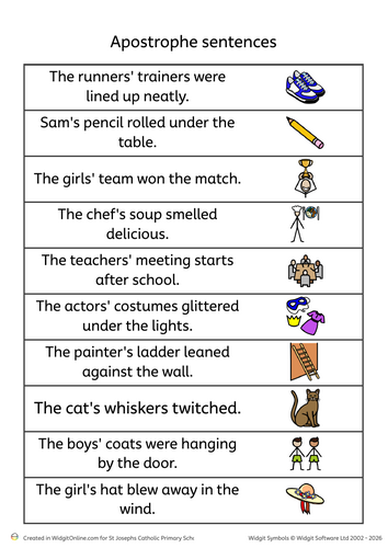 Apostrophe sentences